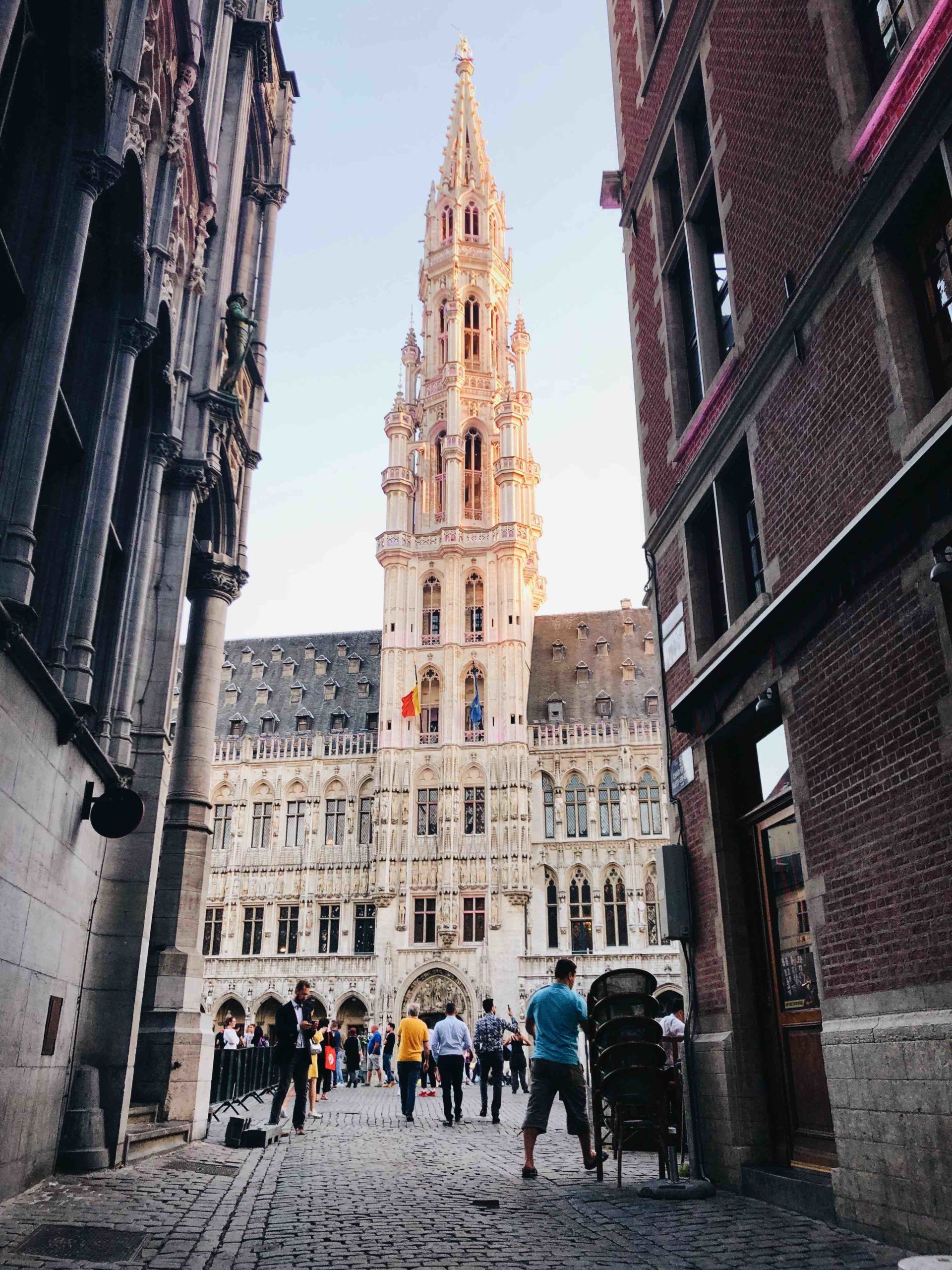 Picture of the City Hall on the Grand Place of Bruxelles.